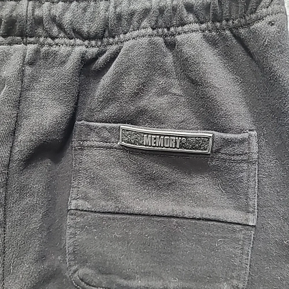 Memory Lane LA Sweatpants Men Medium Black Cotton Streetwear Logo Joggers